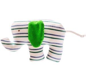 white elephant green blue and white
